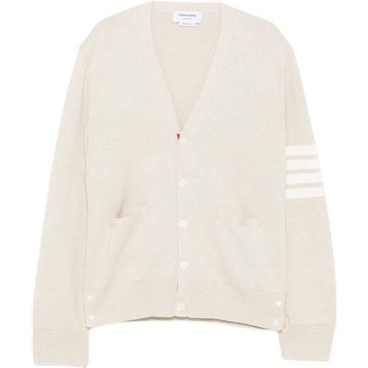 Thom Browne cardigan con scollo a v - toni neutri