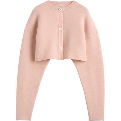 TOTEME cardigan oversize crop - rosa