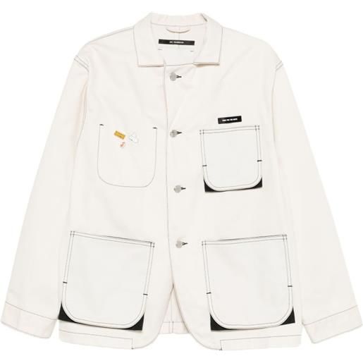 Song For The Mute cappotto con cuciture a contrasto - toni neutri