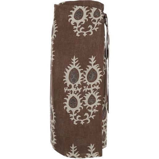 Bazar Deluxe gonna con nodo - marrone
