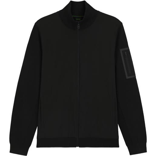 Hugo Boss Br felpa con zip - nero
