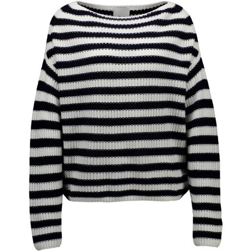 Allude maglione a righe - nero