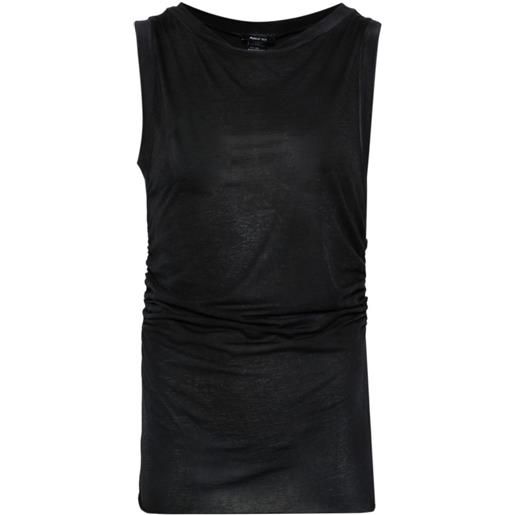 Avant Toi top con arricciatura - nero