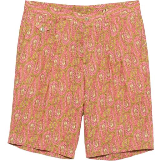 ETRO shorts con stampa paisley - arancione