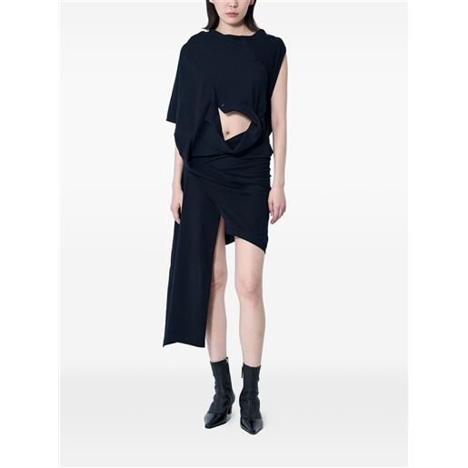 Sia Arnika abito corto asimmetrico - nero