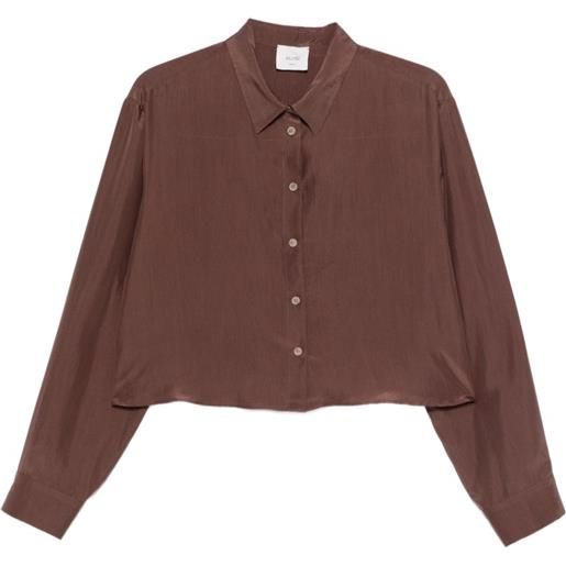 Alysi camicia con bottoni - marrone
