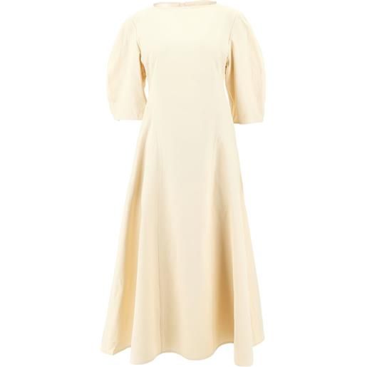 Jil Sander abito midi in lino - toni neutri