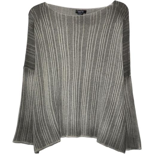 Avant Toi maglione a coste - grigio