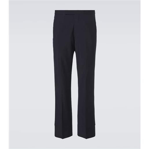 Prada pantaloni regular in lana e mohair
