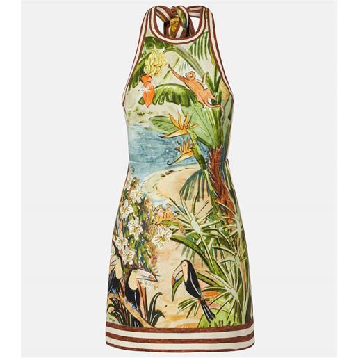 Alemais alã©mais x mokshini - abito corto toucan tango in cotone