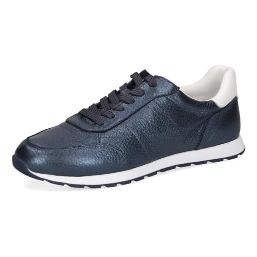 CAPRICE sneaker da donna in pelle, blu (ocean deer com), 38 eu