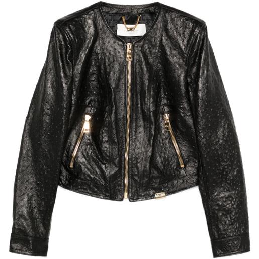 Elisabetta Franchi giacca con zip - nero