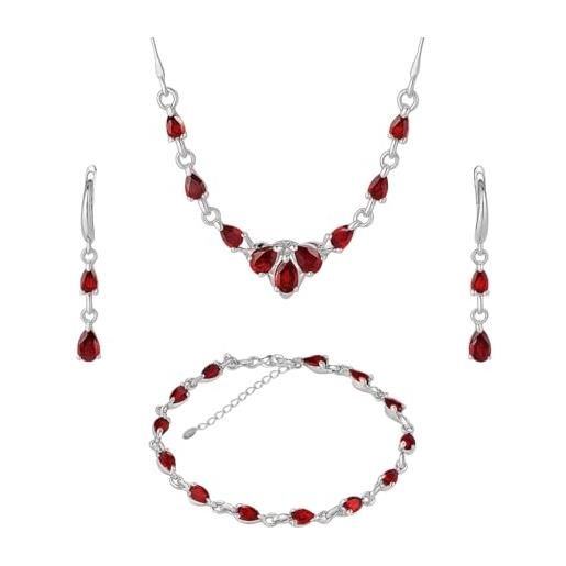 Feilok Zirconia Farfalla Pendente Collana Argento 925 per Donne