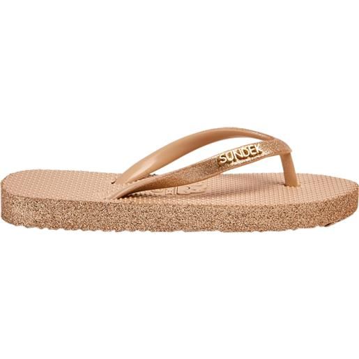 SUNDEK mini infradito in gomma con glitter bambina