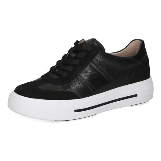 CAPRICE sneaker da donna in pelle, bianco (snow comb), 37,5 eu
