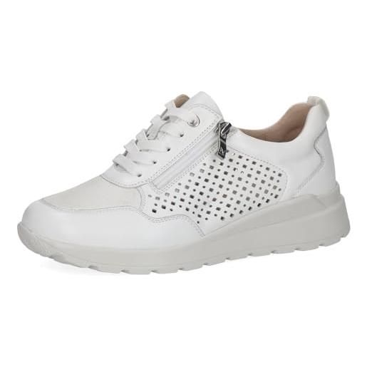 CAPRICE sneaker basse da donna, bianco (white/silver), 40 eu