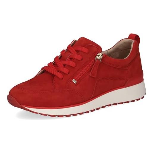 CAPRICE sneaker da donna in pelle, blu (blue suede), 42 eu