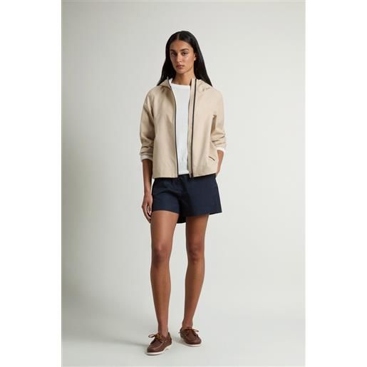 Woolrich donna giacca in light stretch beige taglia xs
