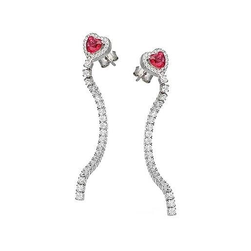 Carissima Orecchini A Goccia Oro Rosa 9kt | Design A Spirale, Eleganti, Confezione Regalo - 2