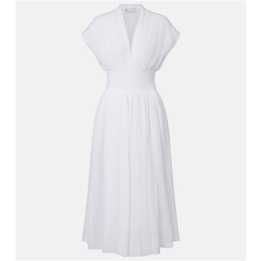 Tory Burch abito midi in lino e cotone