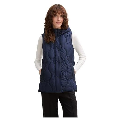 TOM TAILOR gilet da donna, 10668 - sky captain blue, m