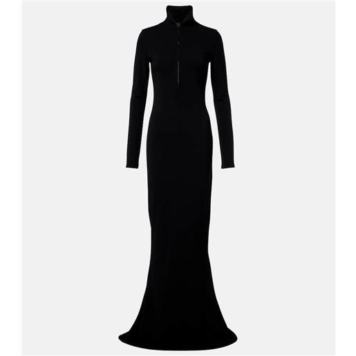 Mugler abito lungo in jersey