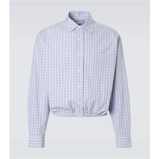 Prada camicia in cotone a quadri