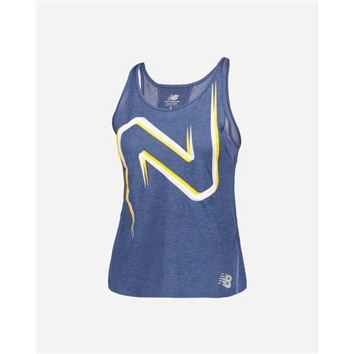 New Balance printed impact run w - canotta running - donna - grigio