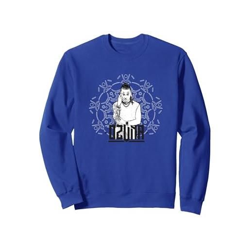 Ozuna official aura photo felpa, unisex per adulti, grigio melange, s