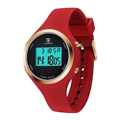 BEN NEVIS orologio digitale per bambini bambino con sveglia, display notturno, luce, cronometro, calendario, 12/24 ore, orologio sportivo bambini con cinturino in silicone