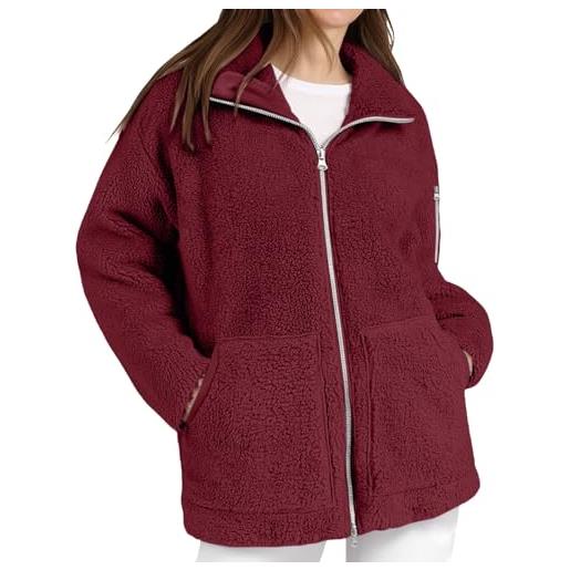 Felpa Con Cappuccio Lunga Donna Oversize Zip Scacchi Colorati Arcobaleno - Giacche Eleganti Autunno Inverno