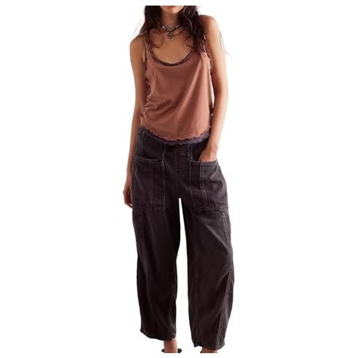 AvaCostume Pantaloni Harem Donna | Stile Hippie In Cotone Modal | Vestibilità Larga | Taglie Dalla S Alla XXL