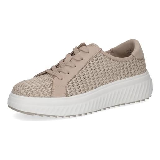 CAPRICE sneaker basse da donna, beige (beige comb), 42 eu