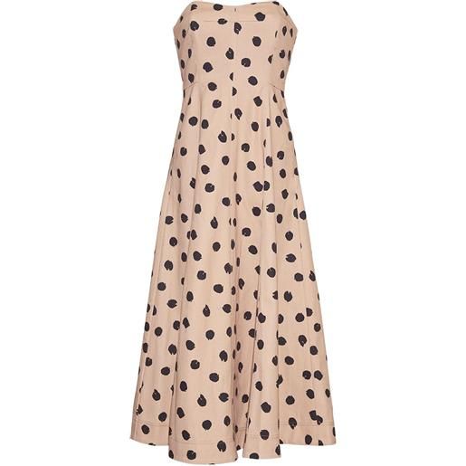 Cara Cara abito midi senza spalline - toni neutri