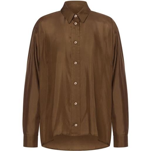 Philosophy Di Lorenzo Serafini camicia in seta - marrone