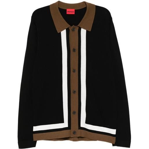 HUGO cardigan con bottoni - nero