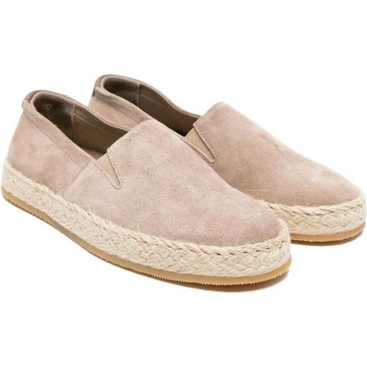 Brunello Cucinelli Kids mocassini con dettaglio espadrillas - toni neutri