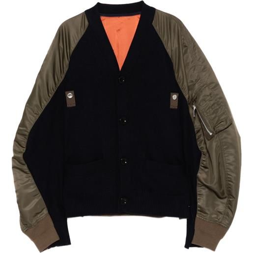 sacai cardigan - verde
