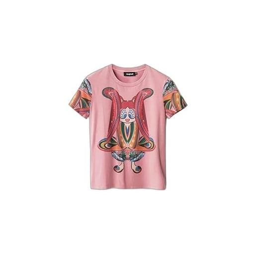 T-shirt da donna Desigual Brandy, Maglietta a Maniche Corte, Bianco