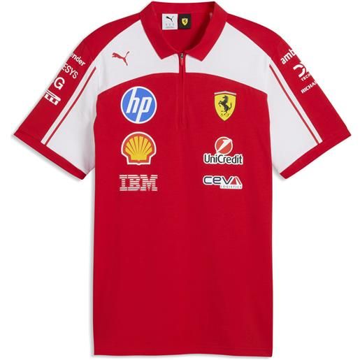 PUMA polo scuderia ferrari hp replica unisex, accessori, rosso, s