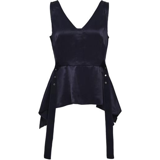3.1 Phillip Lim top con scollo a v - blu