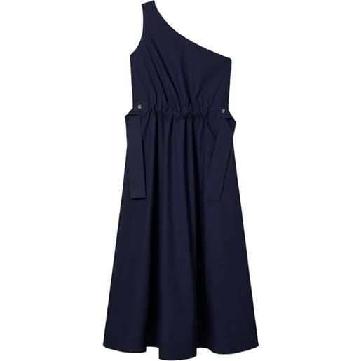 Tory Burch abito monospalla con cintura - blu