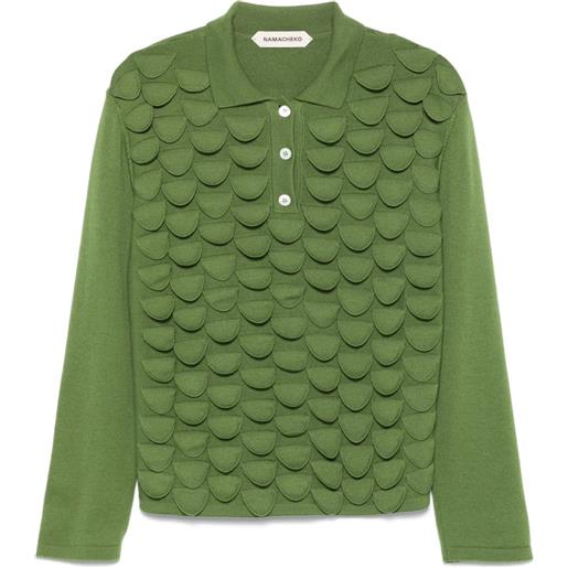 Namacheko polo bird feather - verde