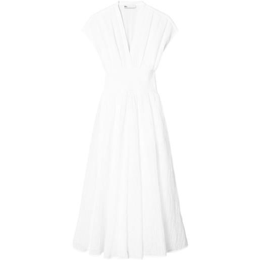 Tory Burch abito con scollo a v - bianco