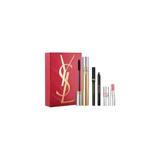 Yves Saint Laurent volume effet faux cils + mini lines liberated + mini loveshine nr. 44 set make-up occhi 1 pz. Nr. 01 - black