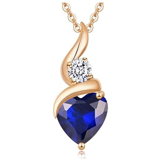 OHAYOO Collana Donna In Argento 925 Con Ciondolo Infinito E Pietra Portafortuna – Gioiello Ipoallergenico, Regalo Per Fidanzata, Compleanno, Anniversario