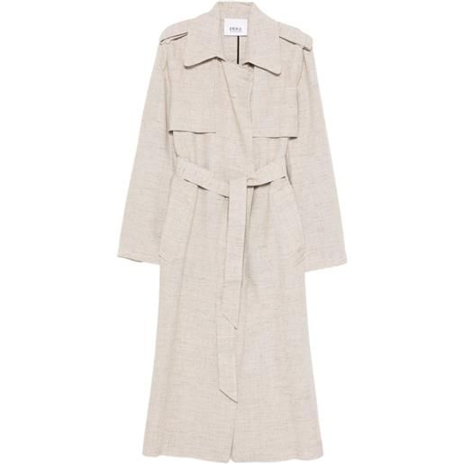 Erika Cavallini trench erika con cintura - toni neutri