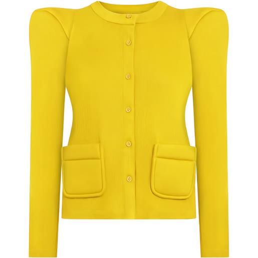 Melitta Baumeister cardigan con tasche - giallo