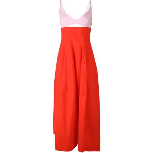 Simkhai abito midi maddy con dettaglio cut-out - rosso