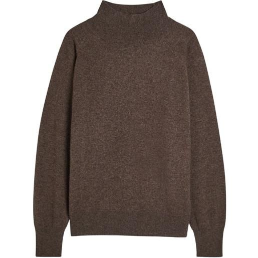 Reformation maglione a collo alto merritt - marrone